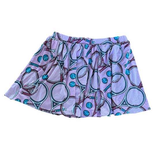 Posh Peanut Bamboo Tennis Skort Skirt Pink Girls 10Y - Picture 1 of 7